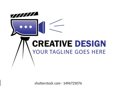 Video production logo design template. Eps 8