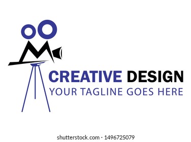 Video production logo design template. Eps 8