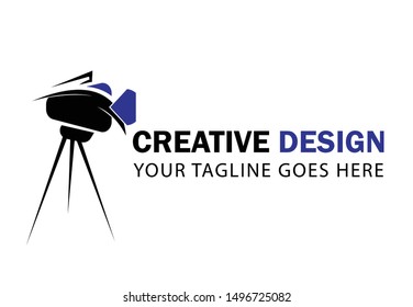 Video production logo design template. Eps 8