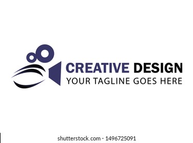 Video production logo design template. Eps 8
