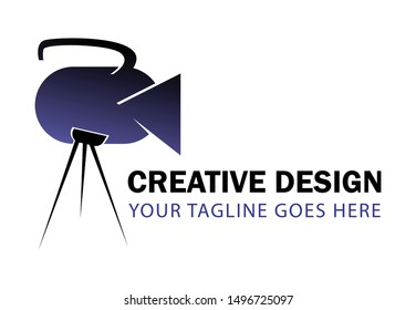 Video production logo design template. Eps 8