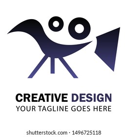 Video production logo design template. Eps 8