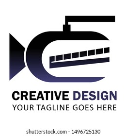 Video production logo design template. Eps 8