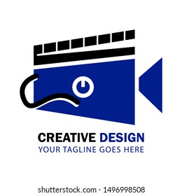 Video production logo design template. Eps 8