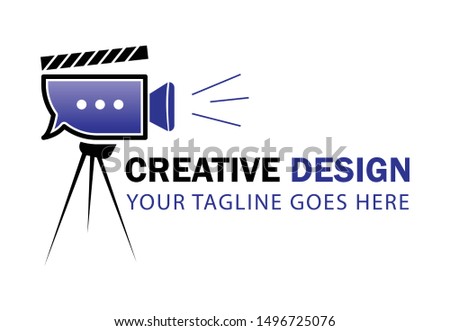Video production logo design template. Eps 8