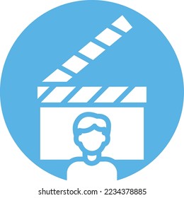 Video Production Vector Icon which is suitable for commercial work and easily modify or edit it
