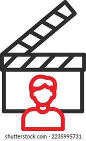 Video Production Vector Icon which is suitable for commercial work and easily modify or edit it