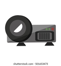 video projector device isolated icon vector illustration design