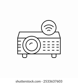 video projector icon sign vector