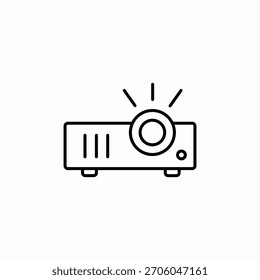 Video Vector de signo de icono de proyector