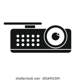 Video projector icon simple vector. Digital movie. Film picture
