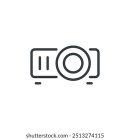 Video Icono de presentación de proyección, Ilustración vectorial