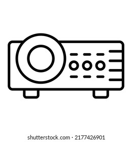 Video Projector vector icon. Can be used for printing, mobile and web applications.