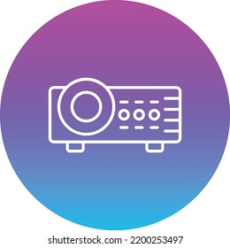 Video Projector vector icon. Can be used for printing, mobile and web applications.