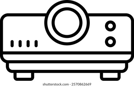 Video Projector vector icon. Can be used for printing, mobile and web applications.