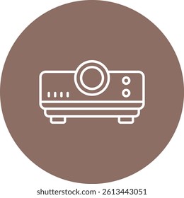 Video Projector vector icon. Can be used for printing, mobile and web applications.