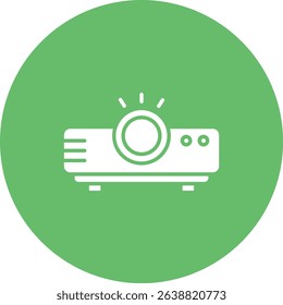 Video Projector vector icon. Can be used for printing, mobile and web applications.