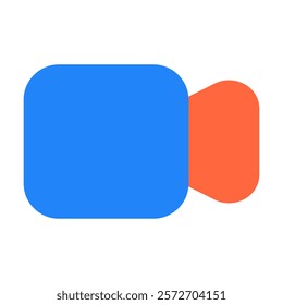 video record icon vector illustration style