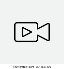 Video ,record icon vector logo design template