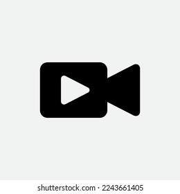 Video ,record icon vector logo design template