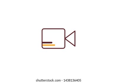 Video recorder concept icon in trendy flat style isolated on white background.Video recorder concept symbol. Vector illustration