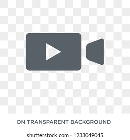 Video recorder icon. Video recorder design concept from Electronic devices collection. Simple element vector illustration on transparent background.