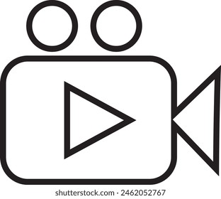 Video recorder icon design eps 10