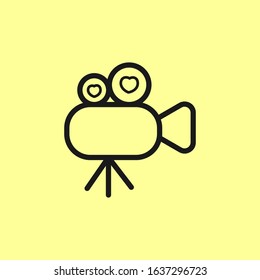 Video recorder icon design template