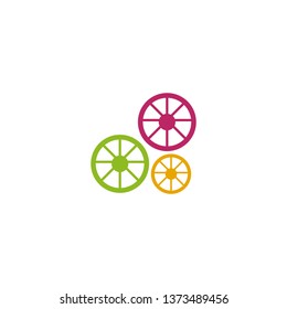 Video recorder icon logo design 
