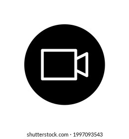Video recorder icon with rounded style