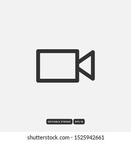 Video Recorder Icon in trendy flat style isolated on grey background. Video Recorder symbol for your web site design, logo, app, UI. Vector illustration, EPS10.