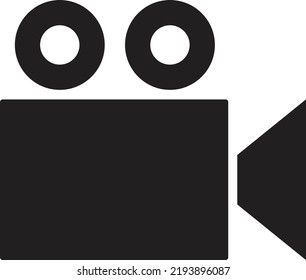 Video Recorder Icon Vector In Flat Style Isolated