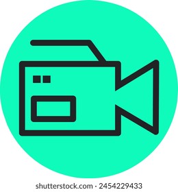 video recorder icon,monitoring camera symbol.stock vector