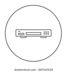 Video recorder line icon.