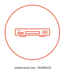 Video recorder line icon.