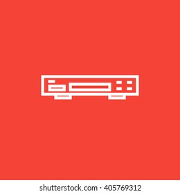 Video recorder line icon.