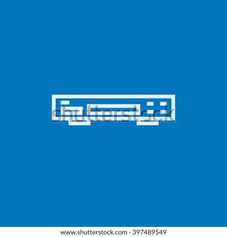 Video recorder line icon.
