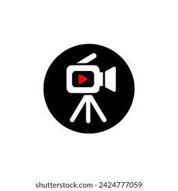 Videorecorder-Logo-Vektor-Illustration-Vorlage Design