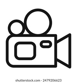 Video Icono de cámara de grabación perfecto para medios y filmación