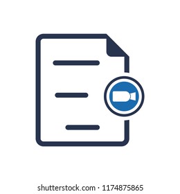 Video recording file icon