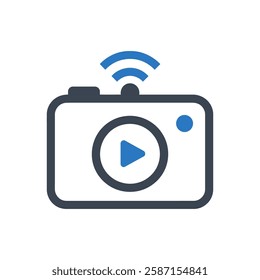 Video Recording Icon On White Background