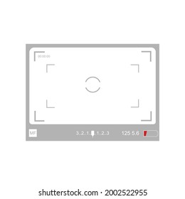video recording on a white background, vector illustration