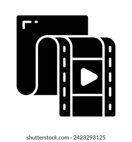 Video reel vector design, ready to use premium icon