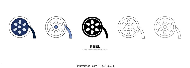  video reel vector type icon