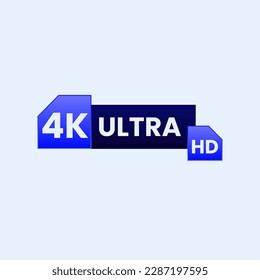 video resolution icon sign 4k ultra hd button