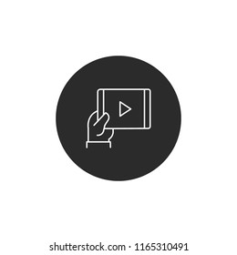 Video roll in hand