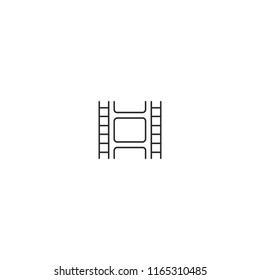 Video roll vector icon