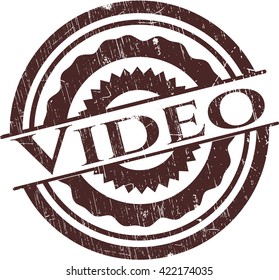 Sello de goma de vídeo