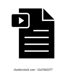 video script icon or logo isolated sign symbol vector illustration - high quality black style vector icons
