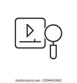 Video Search Icon Sign Symbol